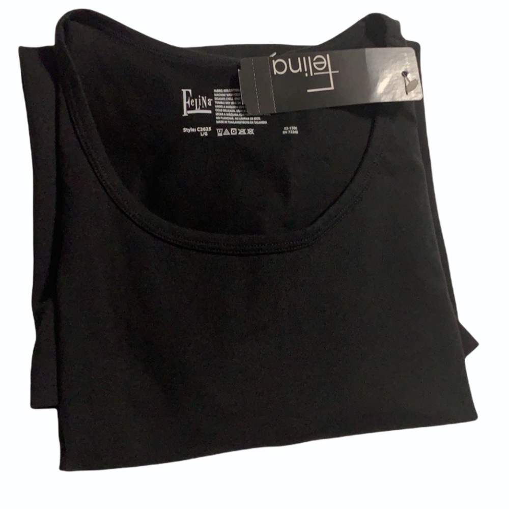 Felina Crew Neck Tee Short Sleeve T-Shirt - Picture 3 of 9